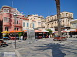 Plein Samos stad, in het midden de leeuw - Eiland Samos
